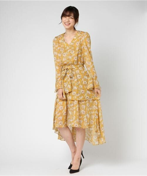 DESERT ROSE ヴィンテージフラワープリントワンピース