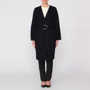 BARNEYS NEW YORK ベルテッドロングトッパーニットガウン