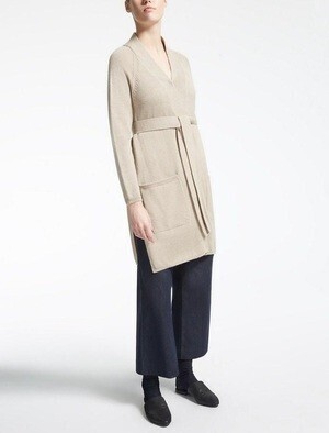 Max Mara ピュア ウール ロング カーディガン