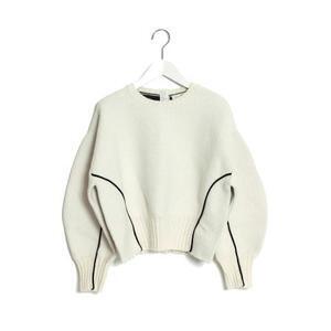 TELA NOTTATA piping detail cocoon sleeve knit