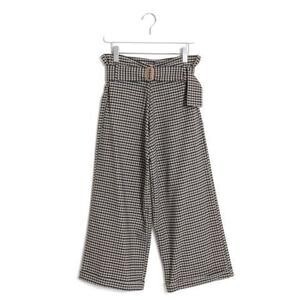 TELA VENTILATO belted check pants