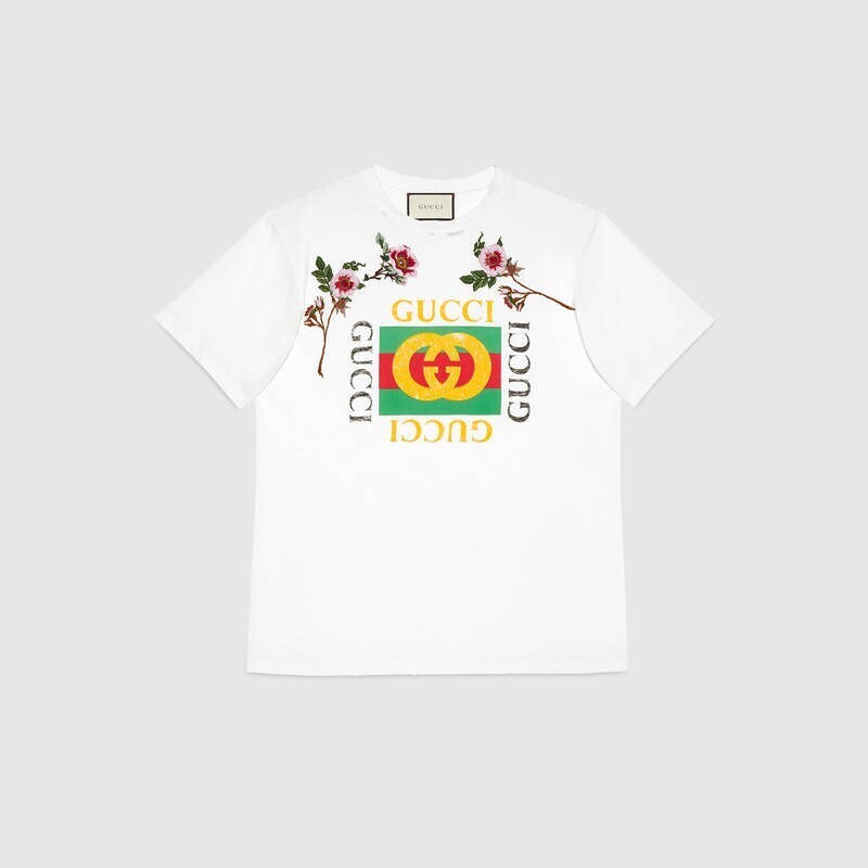 GUCCI ロゴ コットンTシャツ