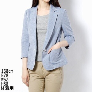 BUONA GIORNATA リネンコットンシャンブレージャケット