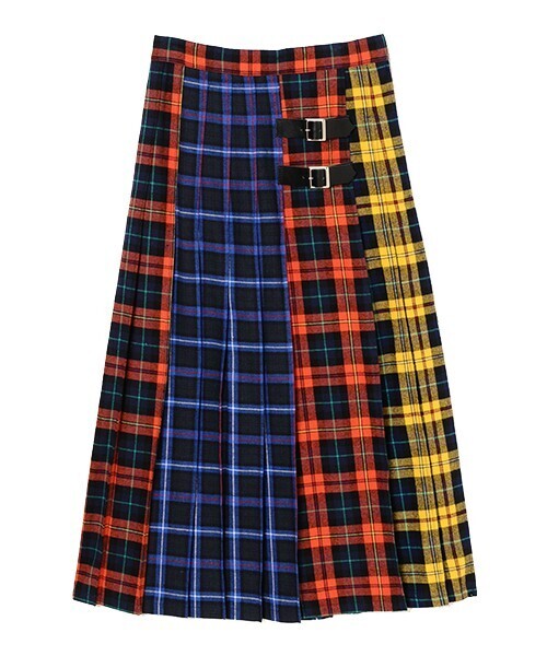 Candy Stripper TARTAN CHECK PLEATS SKIRT
