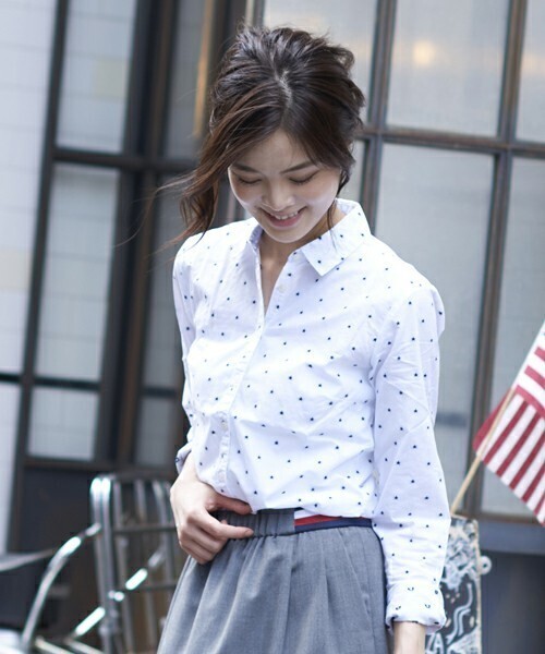 TOMMY HILFIGER コットンパターンシャツ