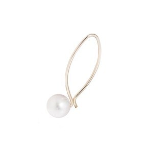HIROTAKA “U” Hook Earring with Pearl