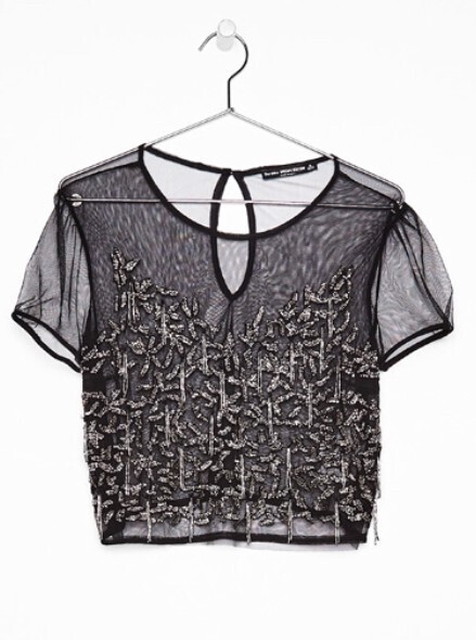 Bershka ブロンドレースTシャツ