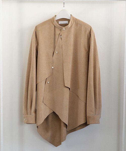ETHOSENS マイクロスエードロングシャツ
