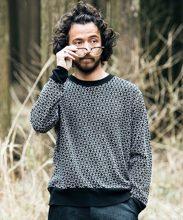 SEVESKIG KN-SV-NA-1004-AFRICAN　PATTERN SWEATER セーター