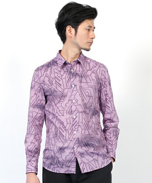 LANVIN en Bleu Original Print Shirt