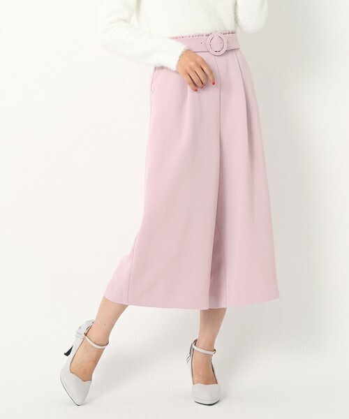 MISCH MASCH リングベルト付ワイドパンツ