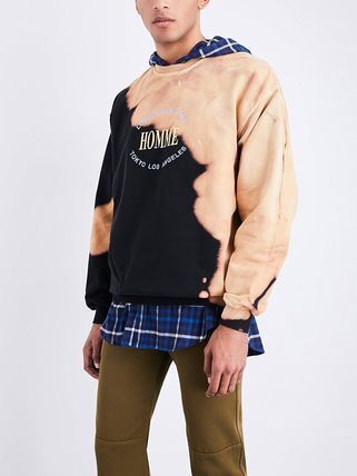 BALENCIAGA Oversized bleached cotton-jersey sweatshirt