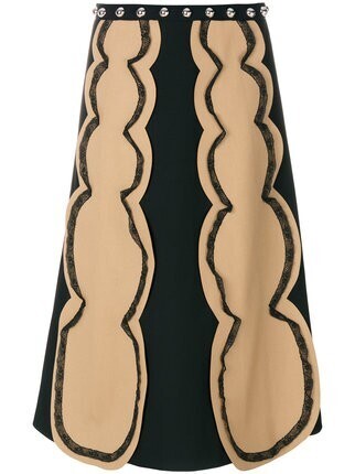RED VALENTINO レーストリム スカート