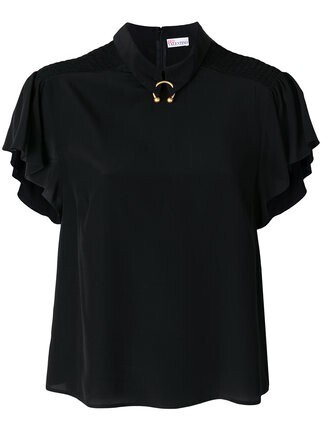RED VALENTINO ピアスディテール ブラウス