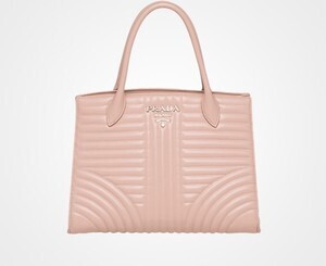 PRADA ダイアグラム レザーハンドバッグ
