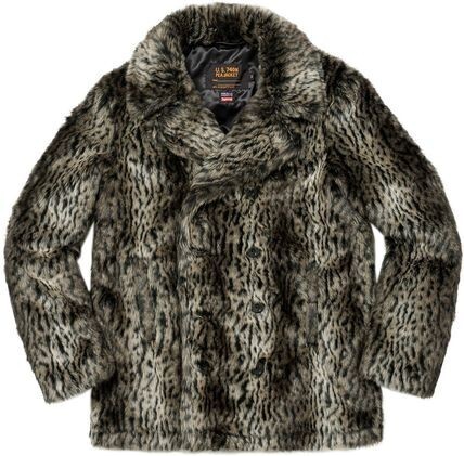 Supreme Schott Faux Fur Peacoat