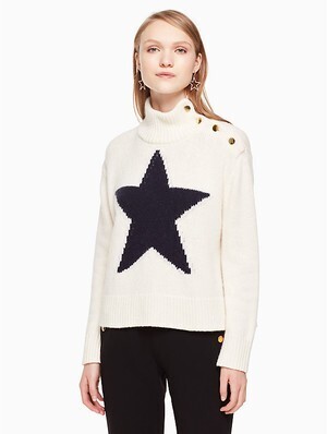 kate spade new york star turtleneck sweater