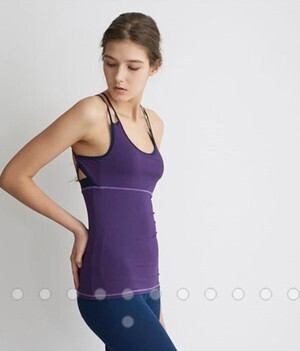 julier ホットヨガ対応、パット入りキャミソール