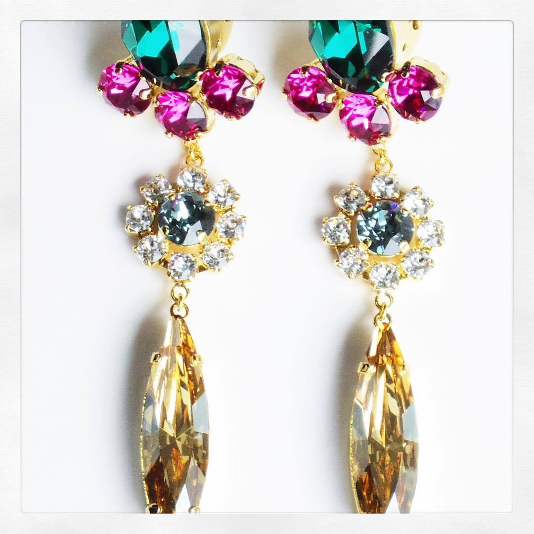 CITRON Bijoux Multi drop earring