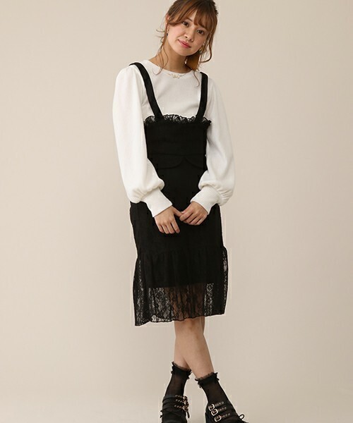Honey Salon レースコルセットトップス