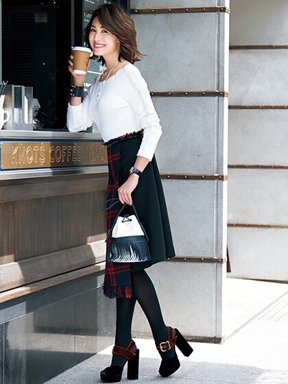 Chesty check skirt