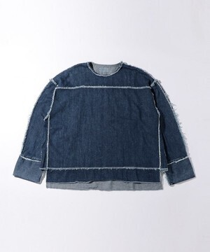 JieDa DENIM FRAY PULLOVER/デニムシャツ