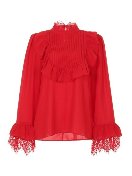 sister jane Vermillion Bib Top