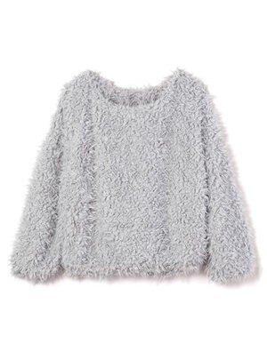 GRL モコモコ ボアファートップス