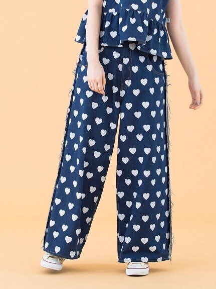 Little sunny bite heart denim pants