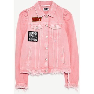 ZARA KISS BAND DENIM JACKET