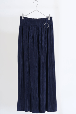 &g’aime プリーツベロアパンツ (296-61601)