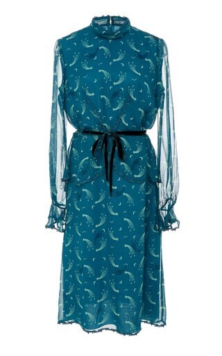 Anna Sui Star Burst Balloon Sleeve Dress