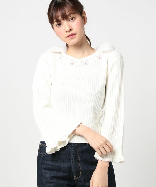 LODISPOTTO ふわふわLOVEファーニット