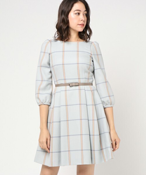 BLUE LABEL CRESTBRIDGE ウィンドウペーン ワンピース