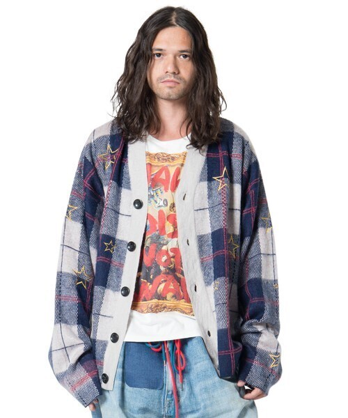 glamb Wendy check cardigan