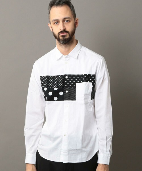 BEAUTY&YOUTH UNITED ARROWS BY パネル スイッチ シャツ