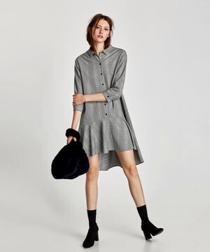 ZARA チェック柄ワンピース