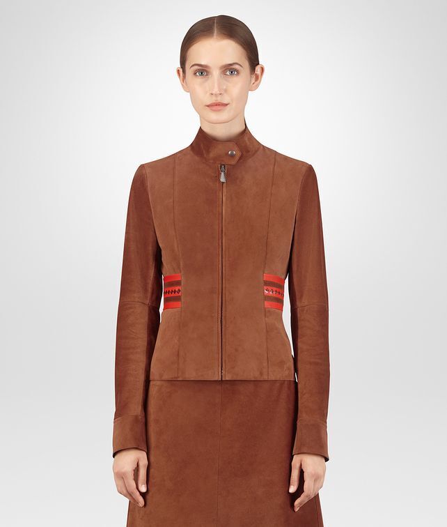 Bottega Veneta CALVADOS CALF SUEDE JACKET