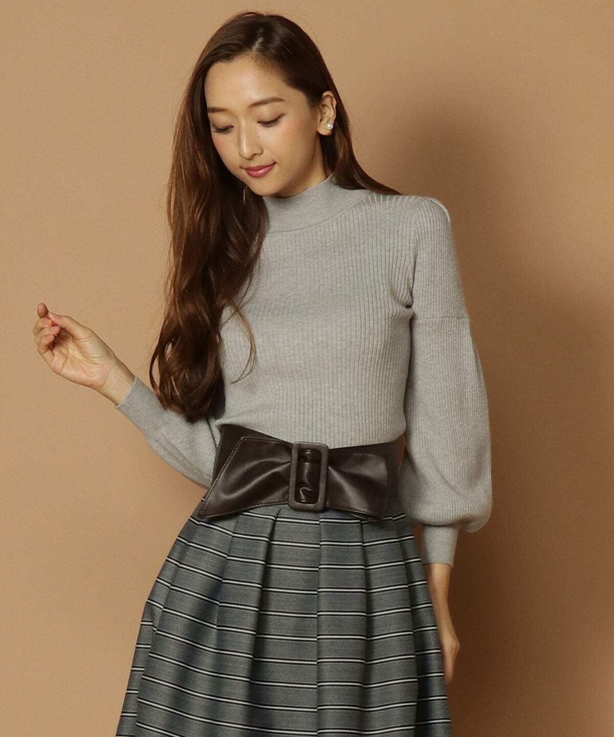 And Couture ボリュームスリーブハイネックプルオーバー