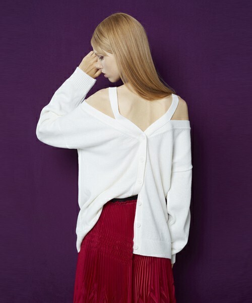 AULA AILA 【18SS】スポンジッシュニットカーディガン