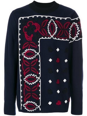 sacai アップリケ セーター