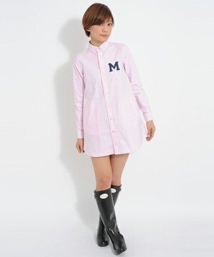 MILKFED. PATCHED BD SHIRT DRESS