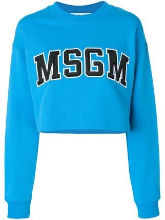 MSGM クロップド スウェットシャツ