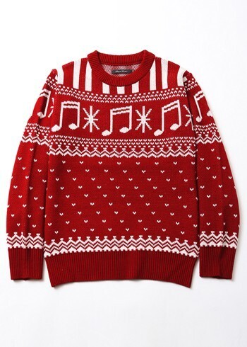 royal pussy TUNES NORDIC KNIT RED