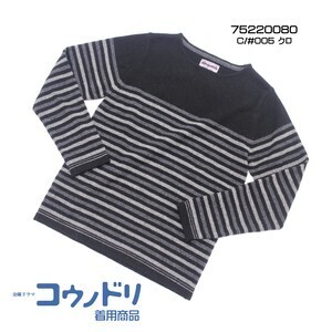 Aeropostale ラム天竺3色パネルボーダーボートネック