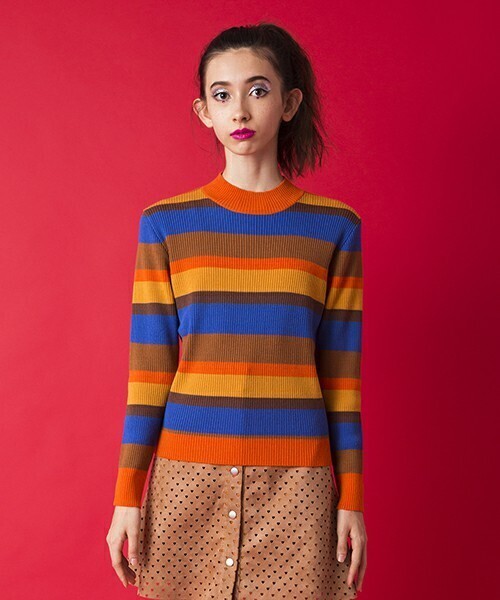 Aymmy in the batty girls JUNK BAR ボーダーニット