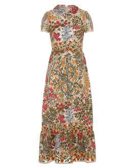 RED VALENTINO フローラルヴァイン マクラメ エンブロイダリー ドレス