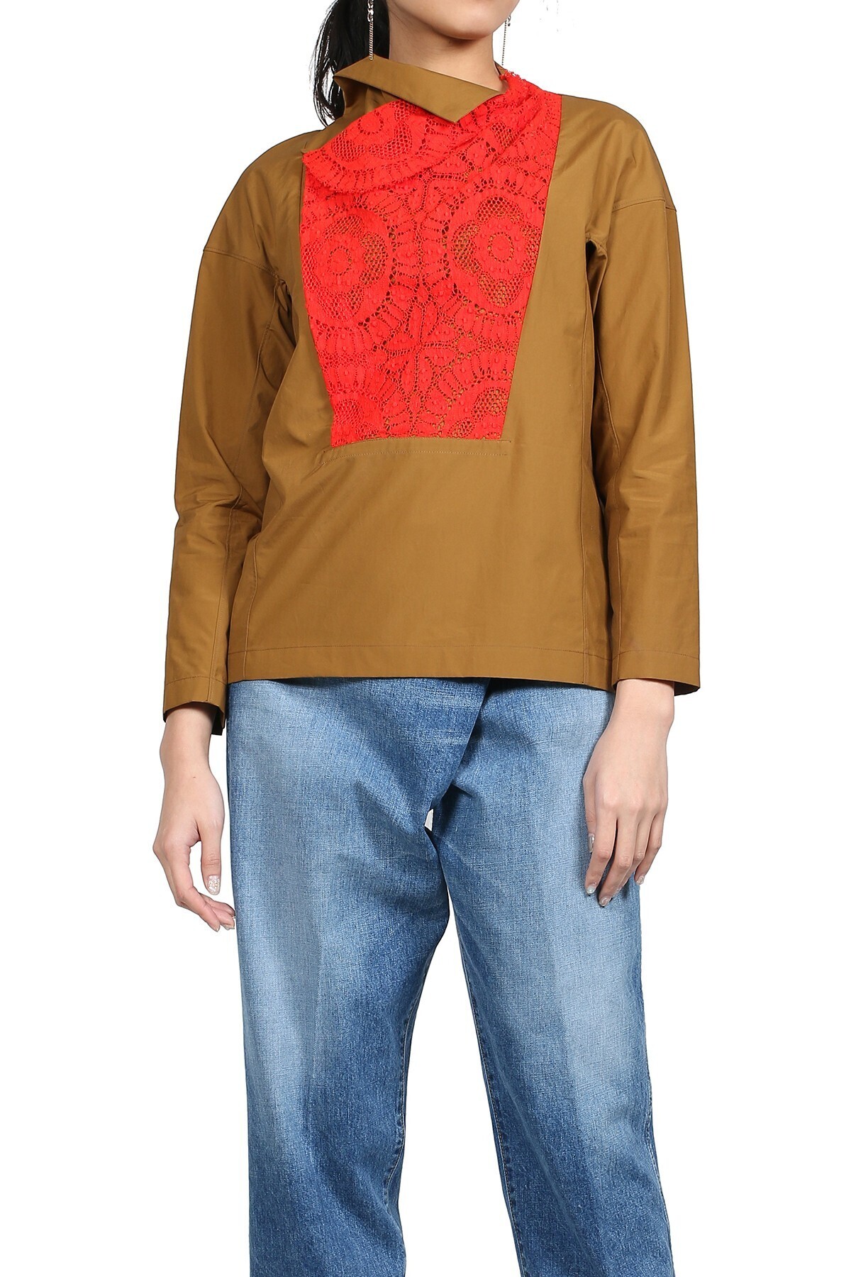 TOGA PULLA LACE COTTON BLOUSE