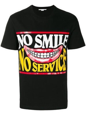 Stella McCartney No Smile No Service Tシャツ