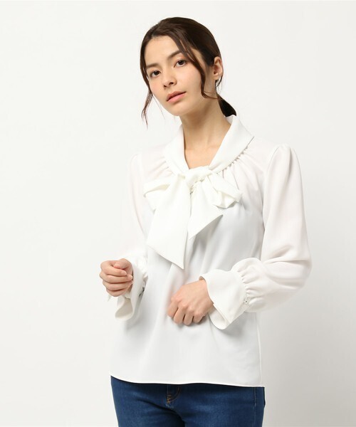 Maglie par ef-de リボンタイブラウス